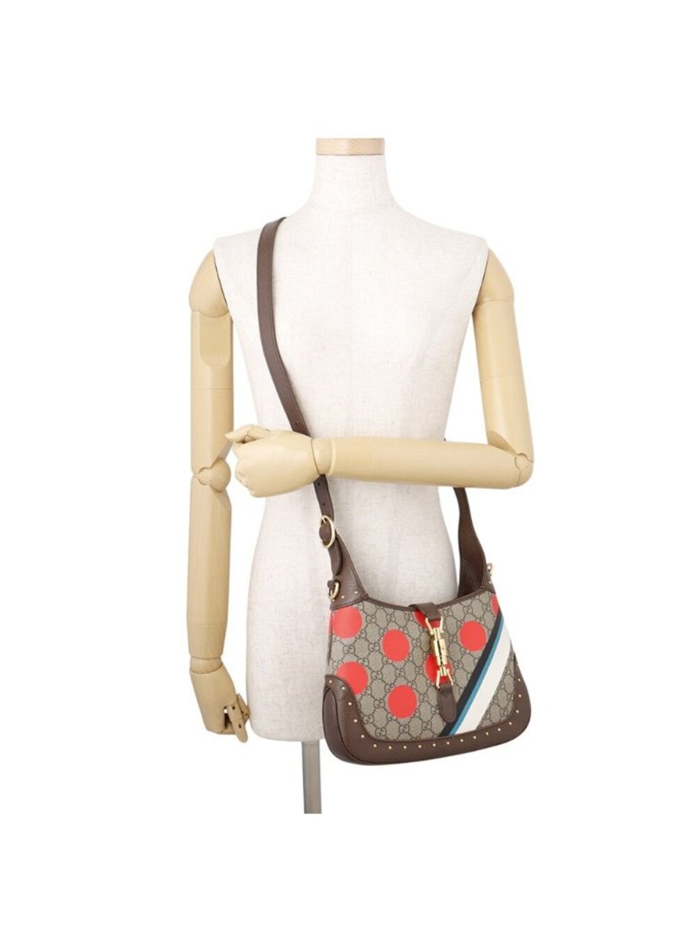 Gucci Shoulder Bag Jackie 1961 Small GG Supreme Leather 2-Way - Picture 6 of 10